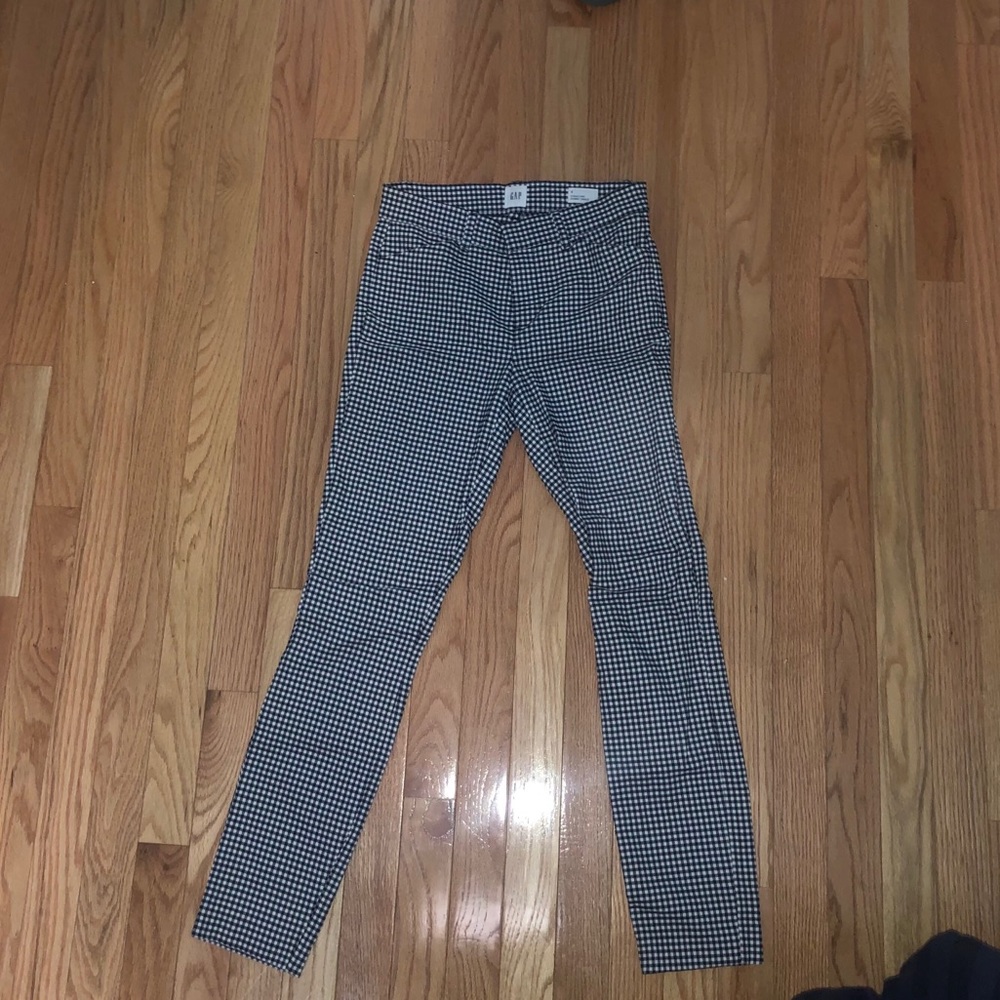 GAP Signature Skinny Ankle Pants Gingham
